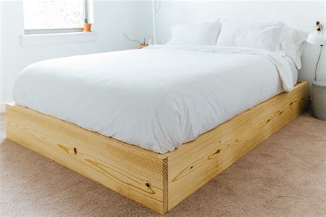 simple platform bed frame queen